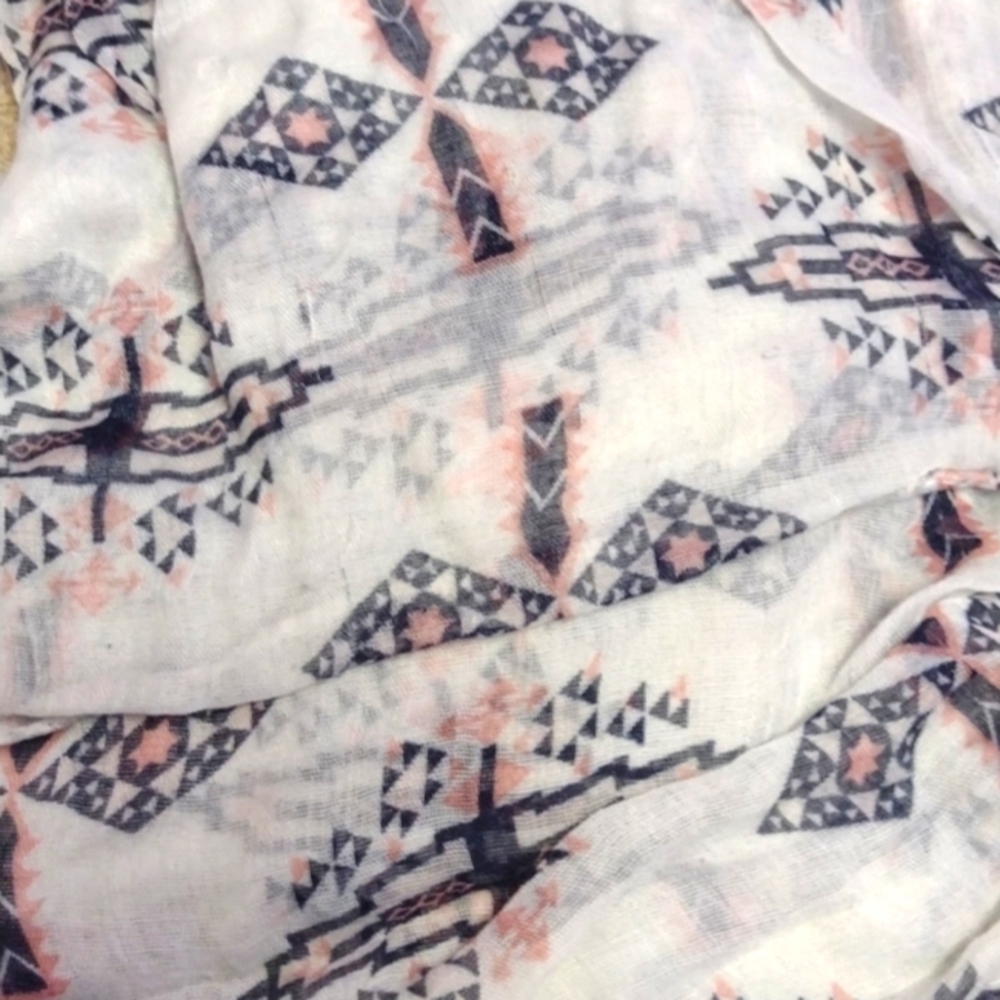 Patterned infinity scarf